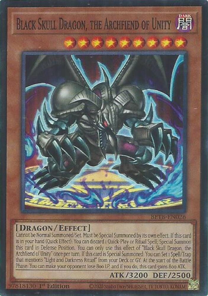 Black Skull Dragon, the Archfiend of Unity