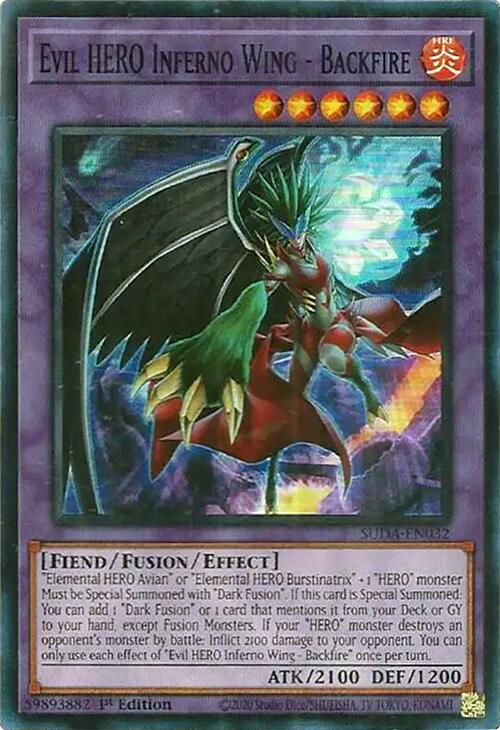 Evil HERO Inferno Wing - Backfire 