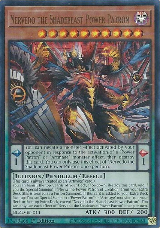 Nervedo the Shadebeast Power Patron [ULTRA RARE]