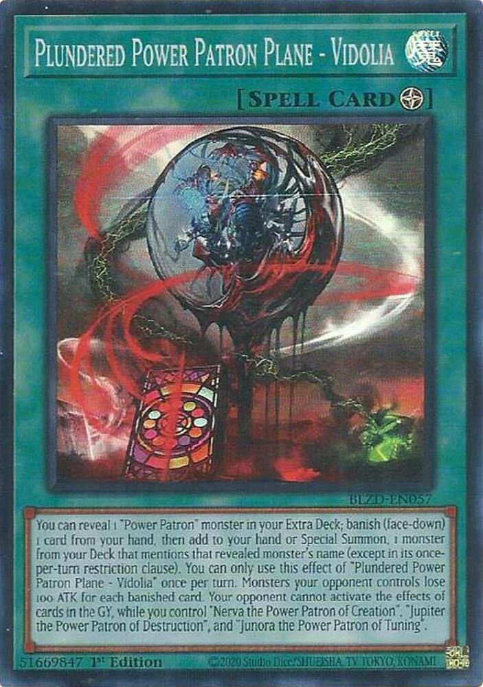 Plundered Power Patron Plane - Vidolia [Super Rare]
